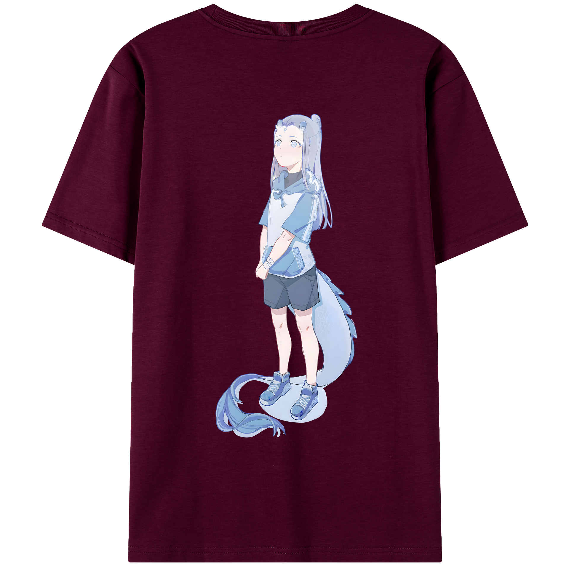 （画像用） Ne Zha 2 ナタ 魔童の大暴れ レディース半袖Tシャツ(バックプリント)